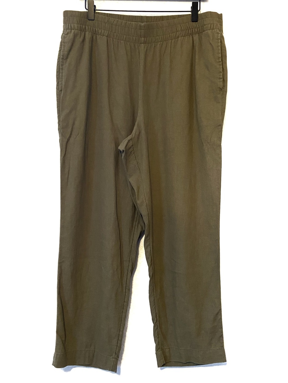 Old Navy High Rise Straight Pants Green Size Large